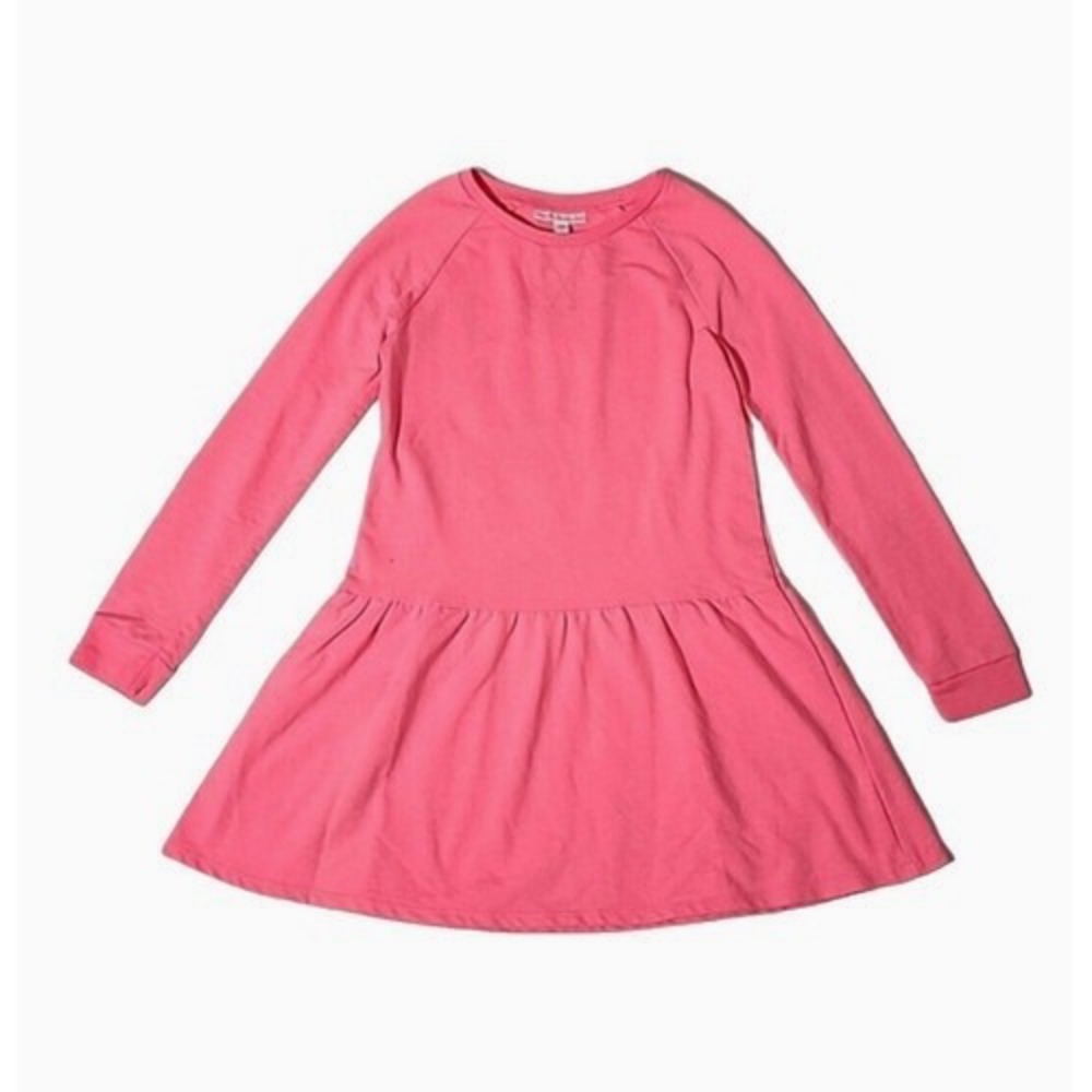 Rockets of Awesome Long Sleeve Drop Waist Sweater Dress-Bright Pink-Size 12